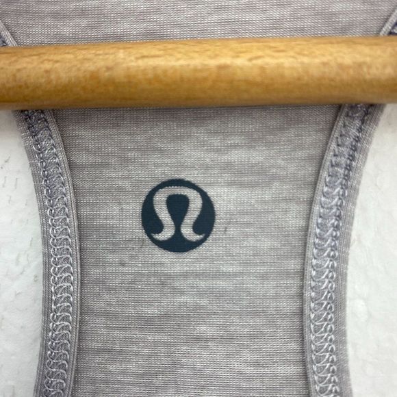 LULULEMON Grey Shimmer Running Tank Top - Picture 3 of 5